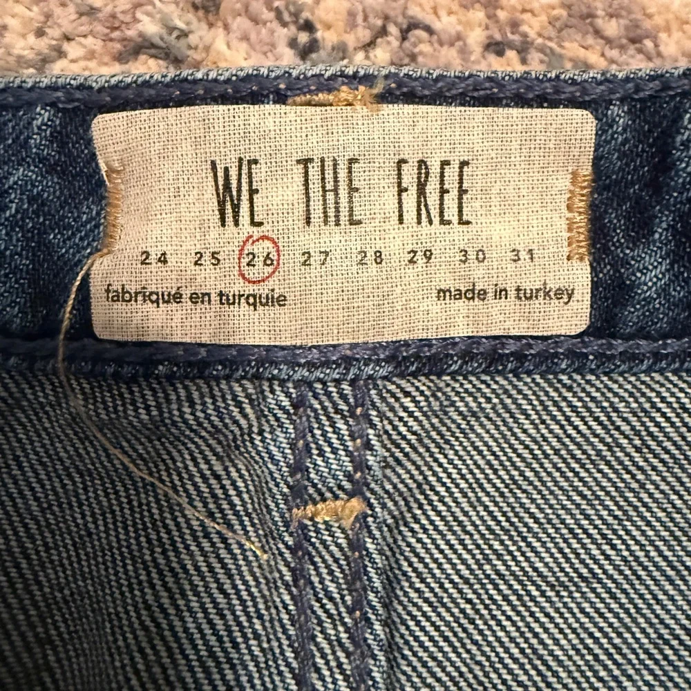 LIKE NEW Free People We the Free Harvey Distressed Button Fly Mini Skirt sz26